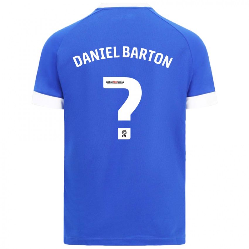 Criança Camisola Daniel Barton #0 Céu Azul Principal 2024/25 Camisa