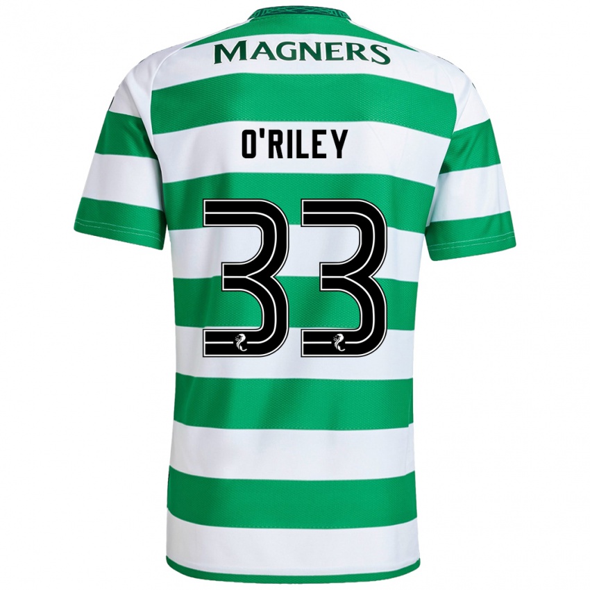 Criança Camisola Matt O'riley #33 Branco Verde Principal 2024/25 Camisa