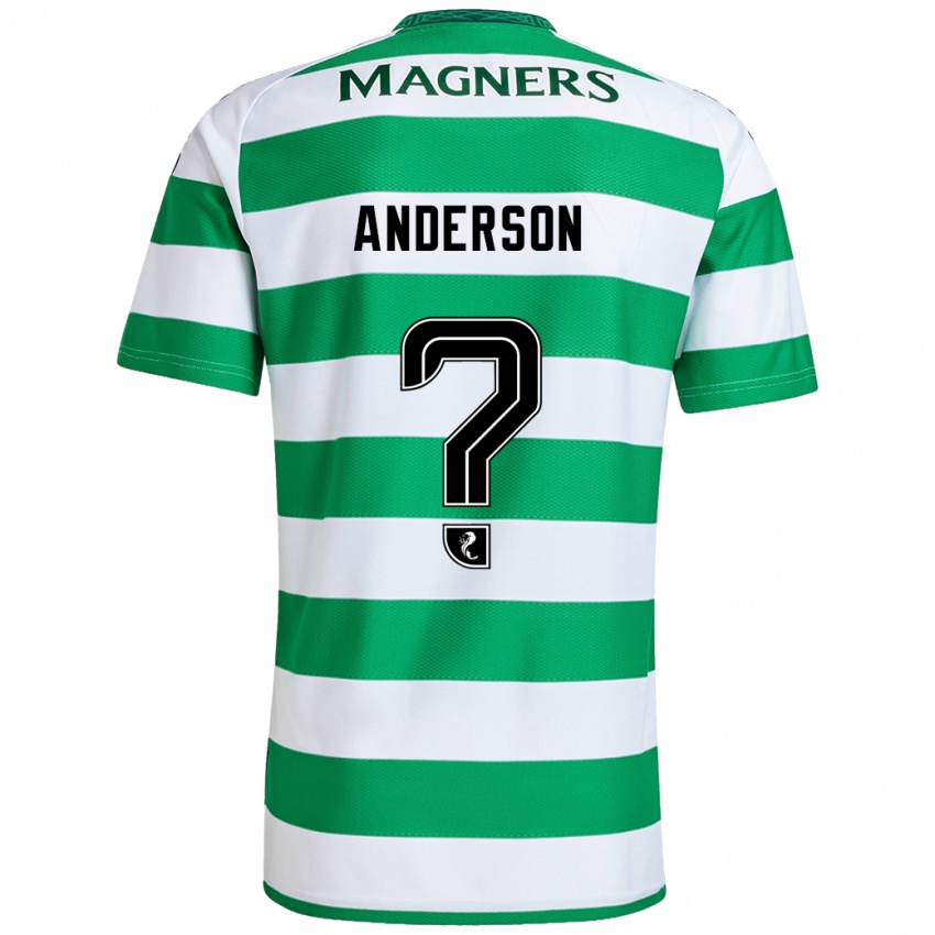 Criança Camisola Matthew Anderson #0 Branco Verde Principal 2024/25 Camisa