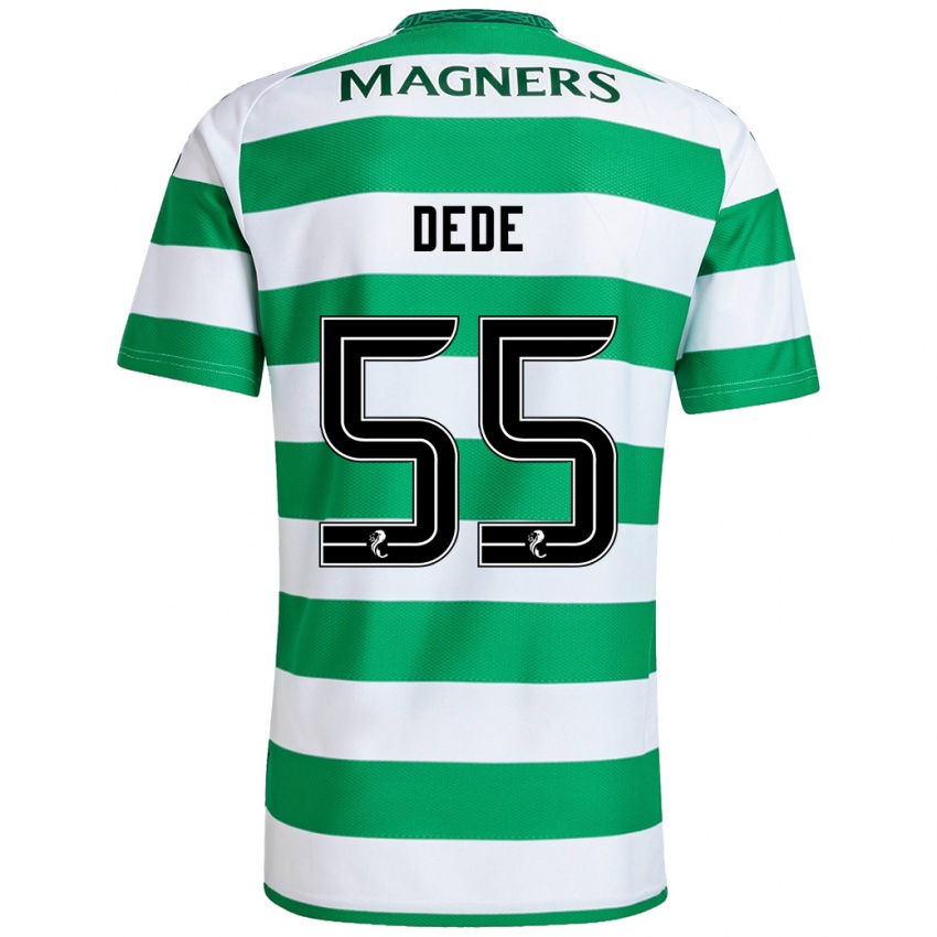 Criança Camisola Josh Dede #55 Branco Verde Principal 2024/25 Camisa