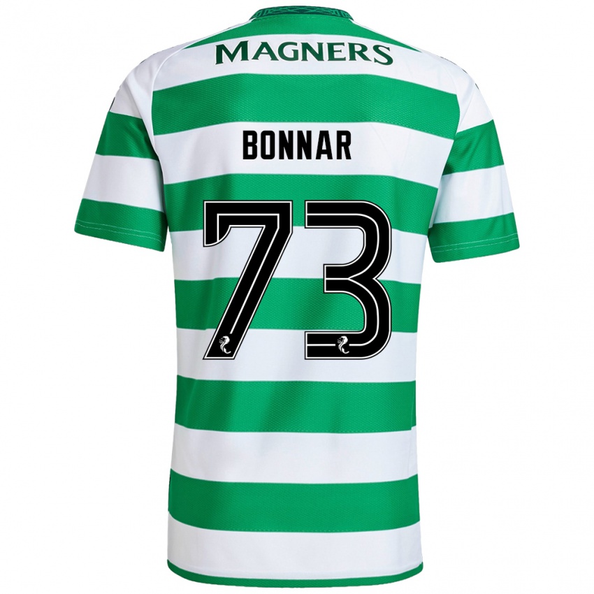 Criança Camisola Jude Bonnar #73 Branco Verde Principal 2024/25 Camisa