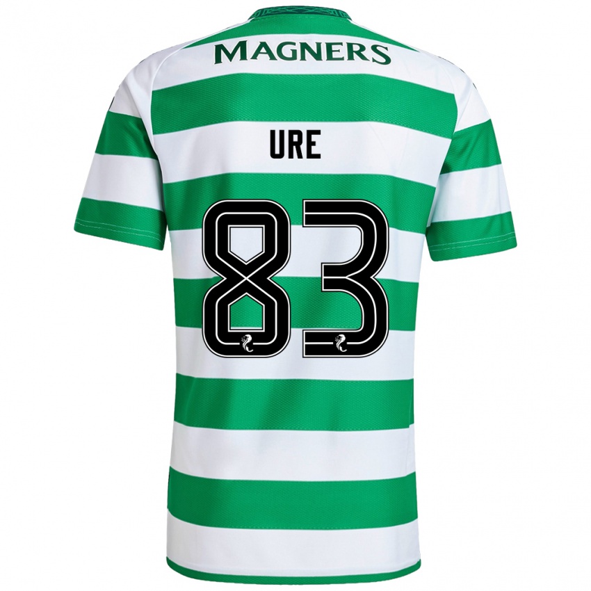 Criança Camisola Kyle Ure #83 Branco Verde Principal 2024/25 Camisa