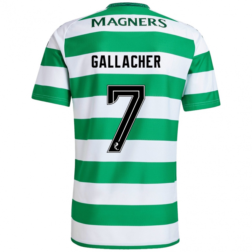 Criança Camisola Amy Gallacher #7 Branco Verde Principal 2024/25 Camisa