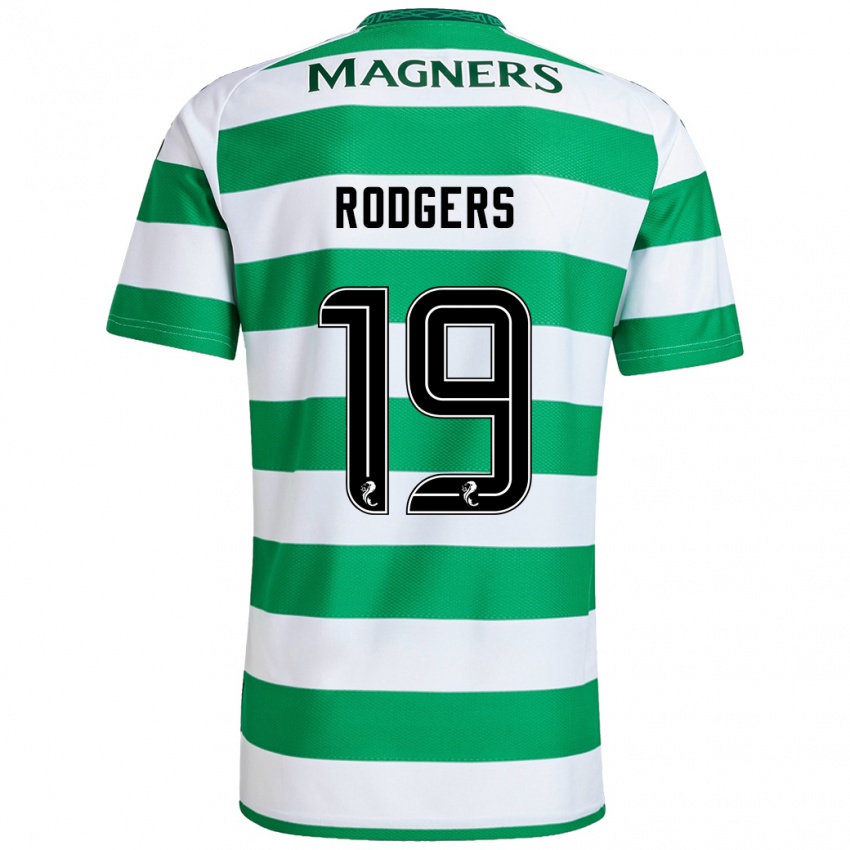 Criança Camisola Lisa Rodgers #19 Branco Verde Principal 2024/25 Camisa