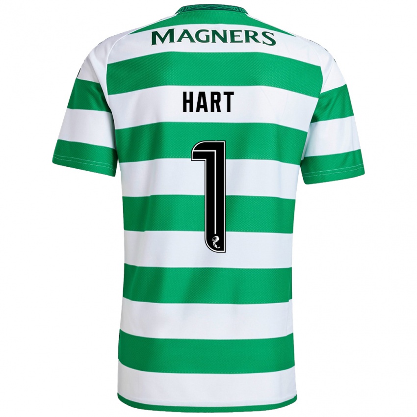 Criança Camisola Joe Hart #1 Branco Verde Principal 2024/25 Camisa