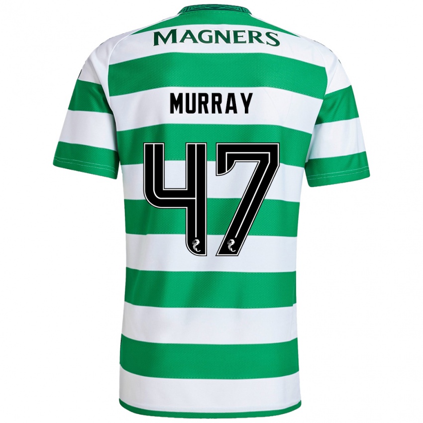 Criança Camisola Dane Murray #47 Branco Verde Principal 2024/25 Camisa