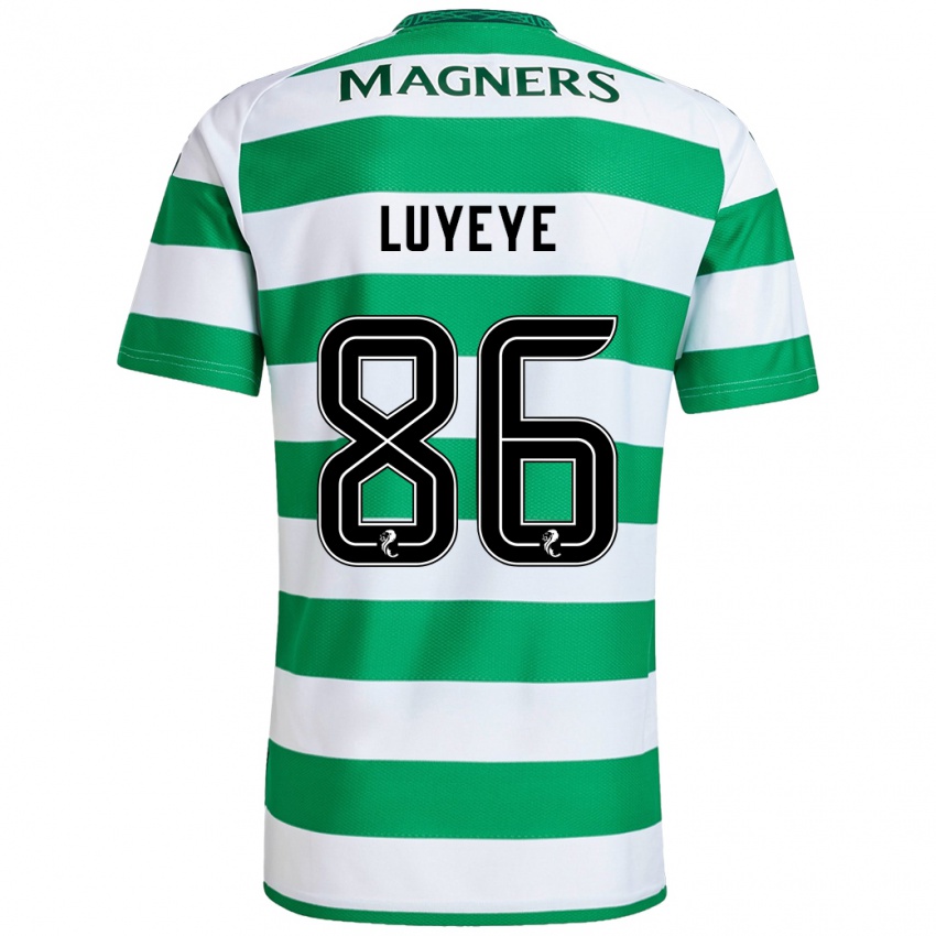 Criança Camisola Benny-Jackson Luyeye #86 Branco Verde Principal 2024/25 Camisa