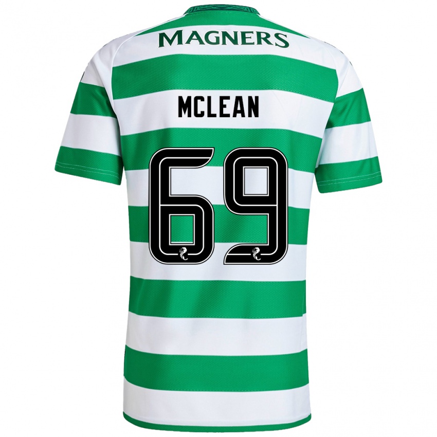 Criança Camisola Kai Mclean #69 Branco Verde Principal 2024/25 Camisa