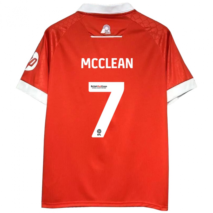 Criança Camisola James Mcclean #7 Vermelho Branco Principal 2024/25 Camisa