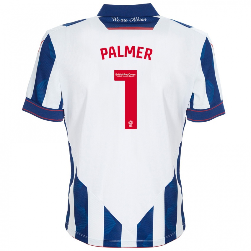 Criança Camisola Alex Palmer #1 Azul Escuro Branco Principal 2024/25 Camisa