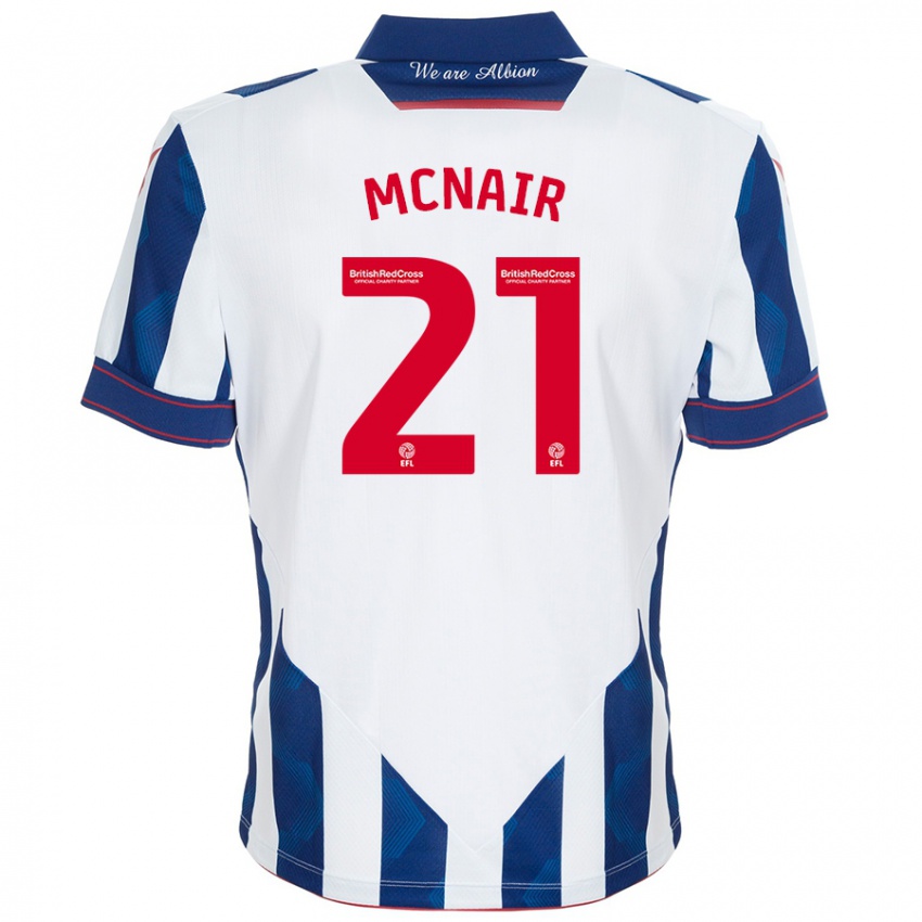 Criança Camisola Paddy Mcnair #21 Azul Escuro Branco Principal 2024/25 Camisa