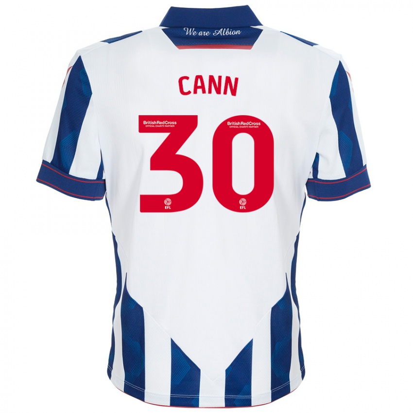 Criança Camisola Ted Cann #30 Azul Escuro Branco Principal 2024/25 Camisa