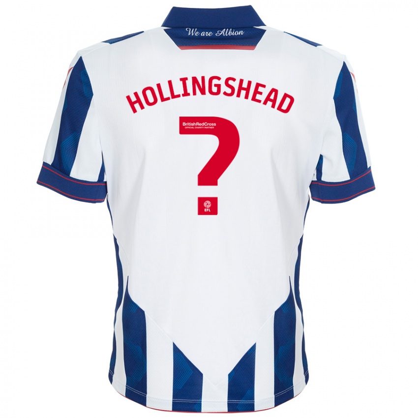 Criança Camisola Ronnie Hollingshead #0 Azul Escuro Branco Principal 2024/25 Camisa