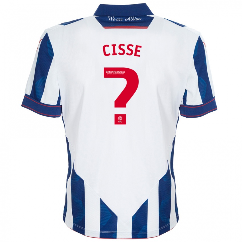 Criança Camisola Ben Cisse #0 Azul Escuro Branco Principal 2024/25 Camisa