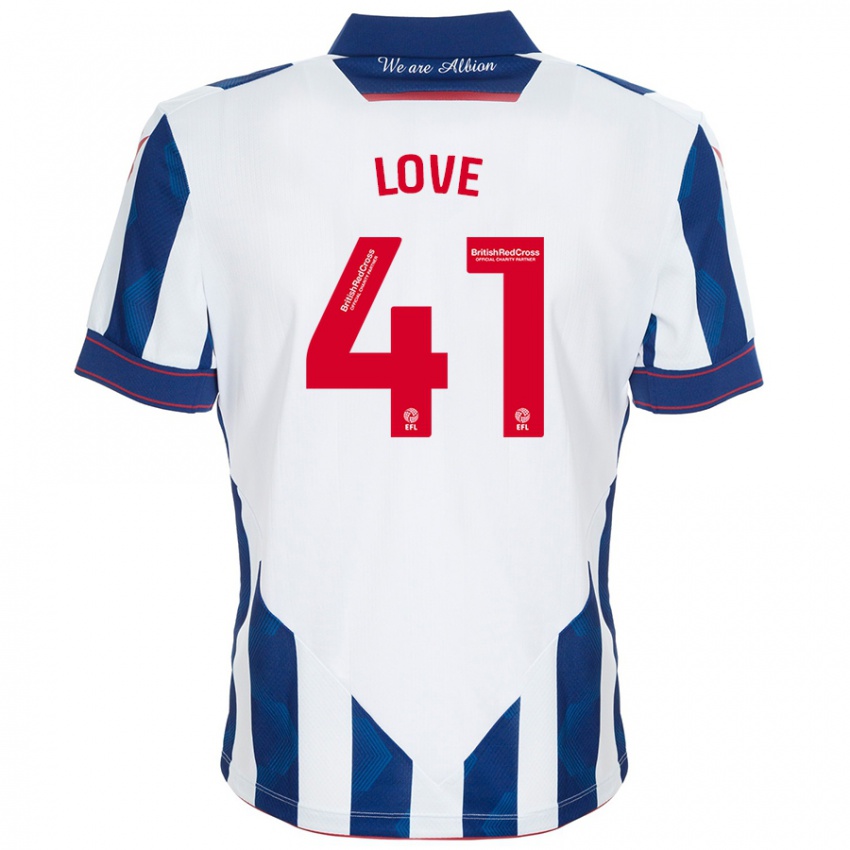 Criança Camisola Layton Love #41 Azul Escuro Branco Principal 2024/25 Camisa