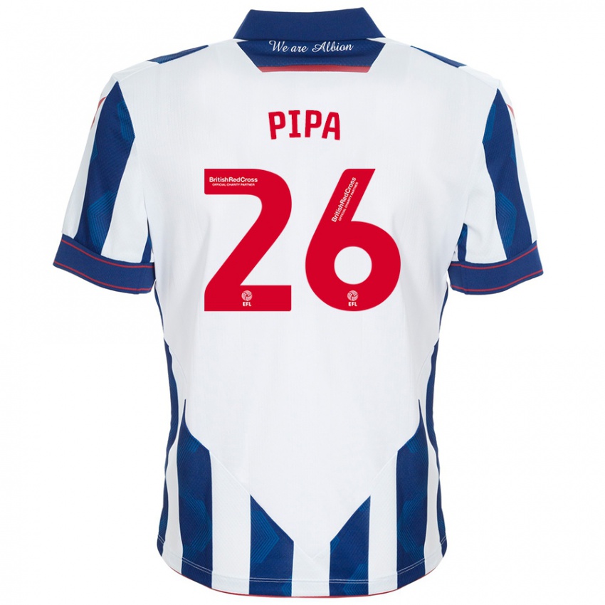 Criança Camisola Pipa #26 Azul Escuro Branco Principal 2024/25 Camisa