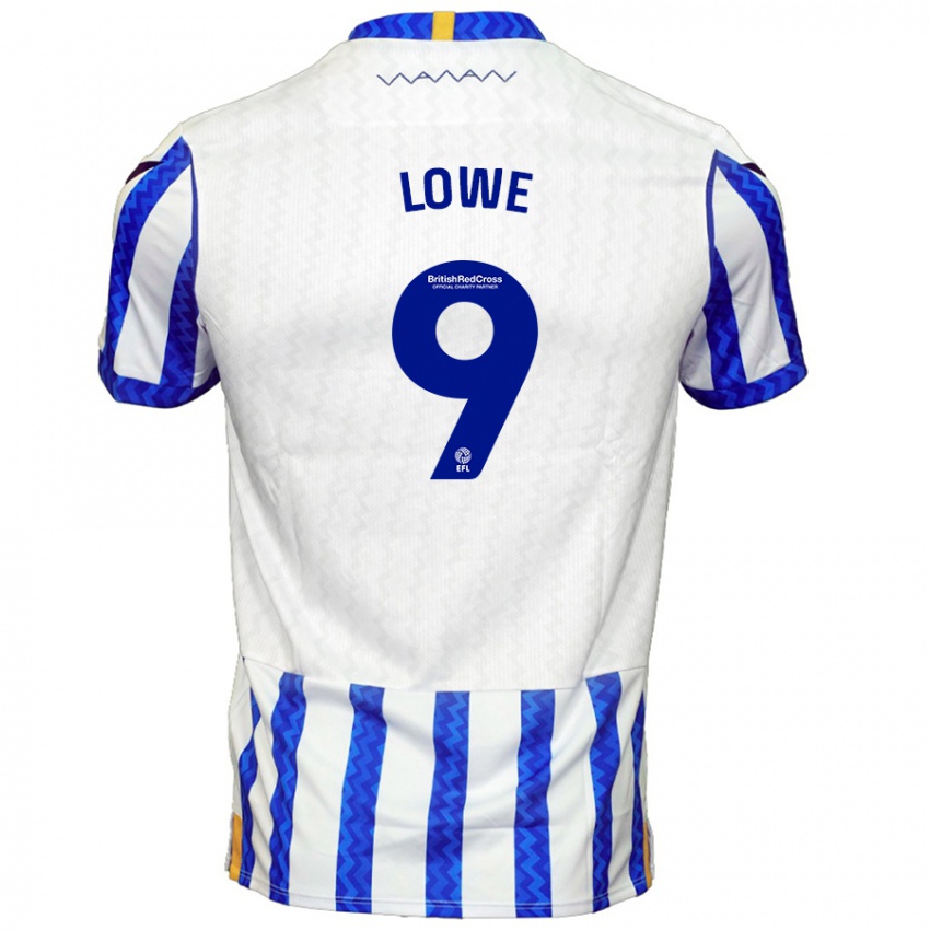 Criança Camisola Jamal Lowe #9 Branco Azul Principal 2024/25 Camisa