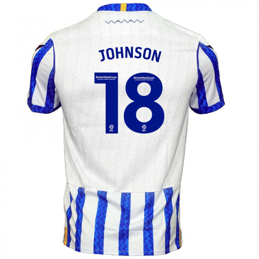 Criança Camisola Marvin Johnson #18 Branco Azul Principal 2024/25 Camisa