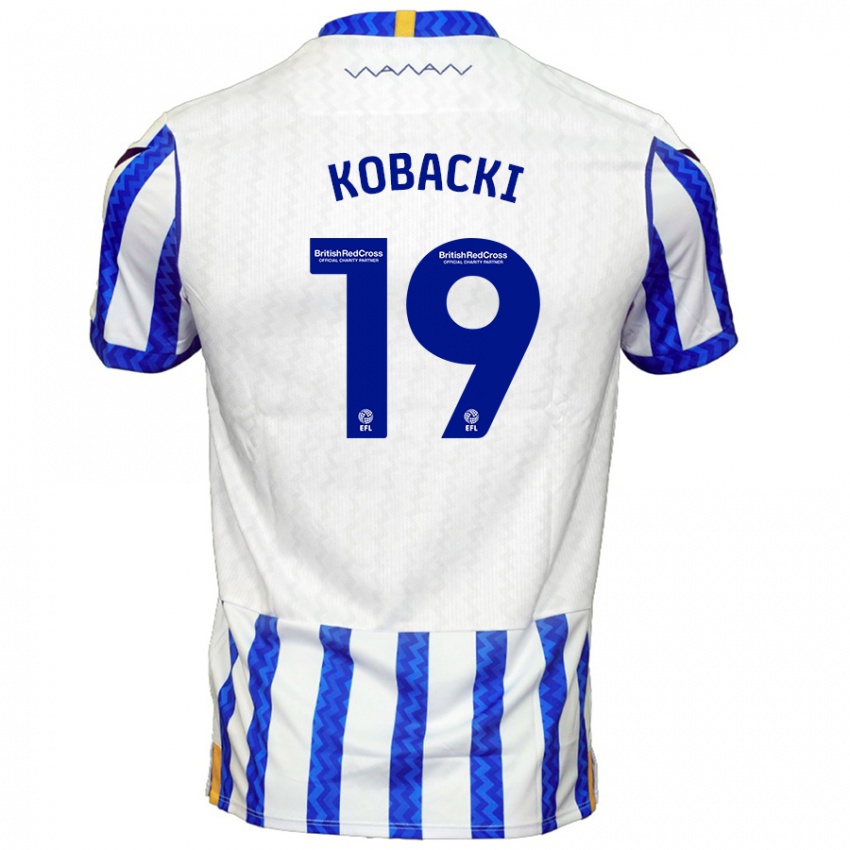 Criança Camisola Olaf Kobacki #19 Branco Azul Principal 2024/25 Camisa