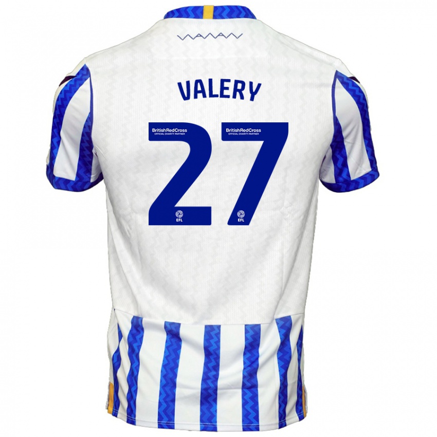 Criança Camisola Yan Valery #27 Branco Azul Principal 2024/25 Camisa