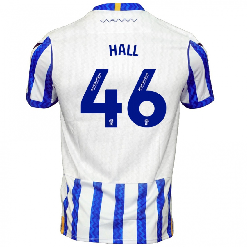 Criança Camisola Jack Hall #46 Branco Azul Principal 2024/25 Camisa