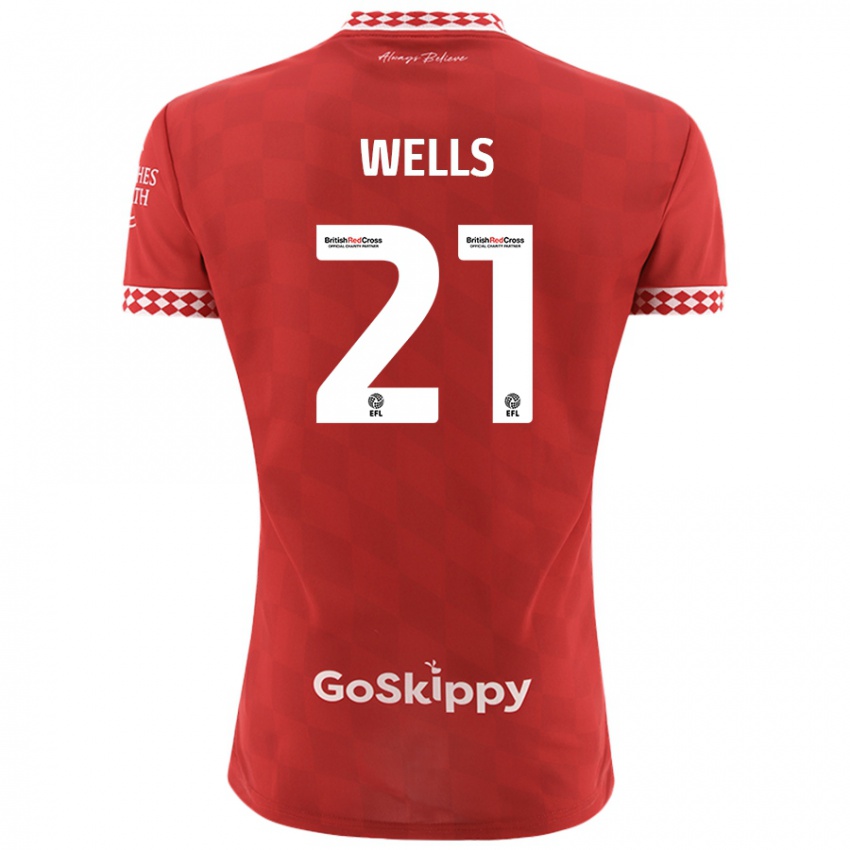 Criança Camisola Nahki Wells #21 Vermelho Principal 2024/25 Camisa