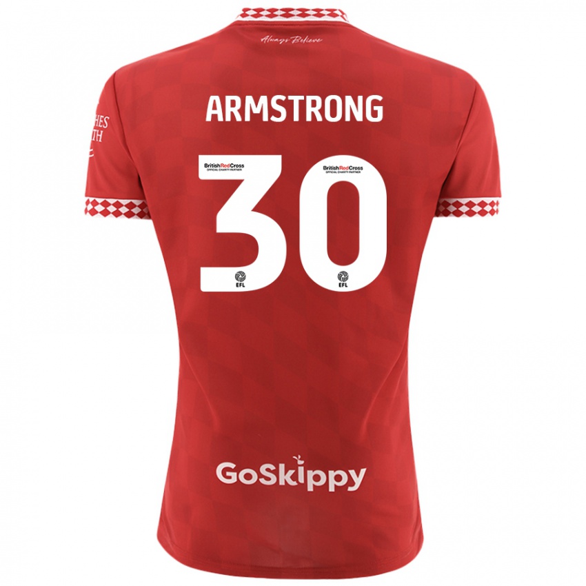 Criança Camisola Sinclair Armstrong #30 Vermelho Principal 2024/25 Camisa