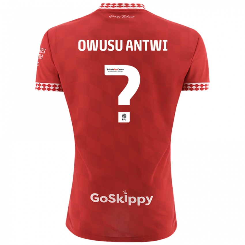 Criança Camisola Filbert Owusu-Antwi #0 Vermelho Principal 2024/25 Camisa