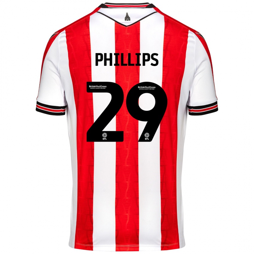 Criança Camisola D'margio Wright-Phillips #29 Vermelho Branco Principal 2024/25 Camisa