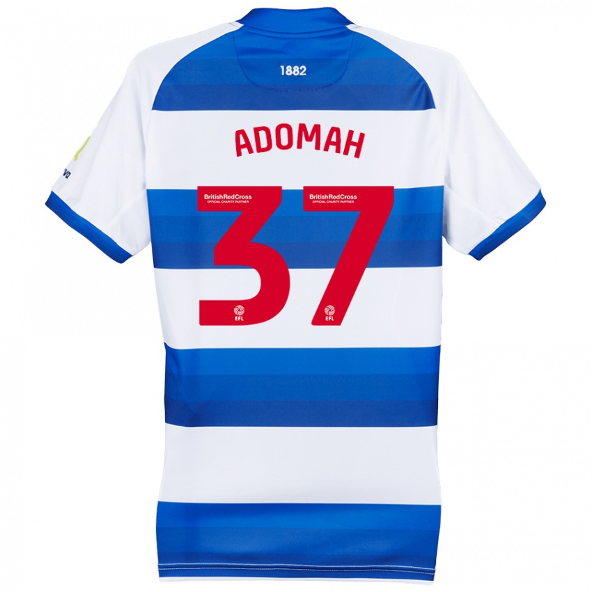 Criança Camisola Albert Adomah #37 Azul Branco Principal 2024/25 Camisa