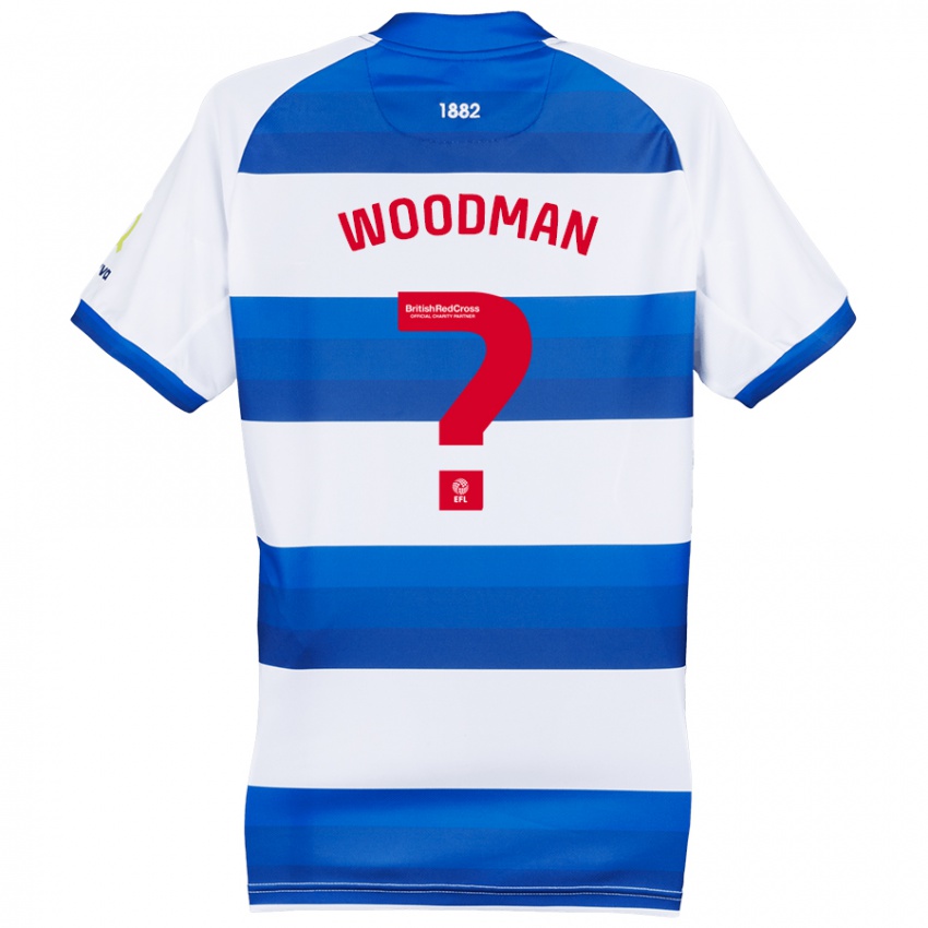 Criança Camisola Deon Woodman #0 Azul Branco Principal 2024/25 Camisa