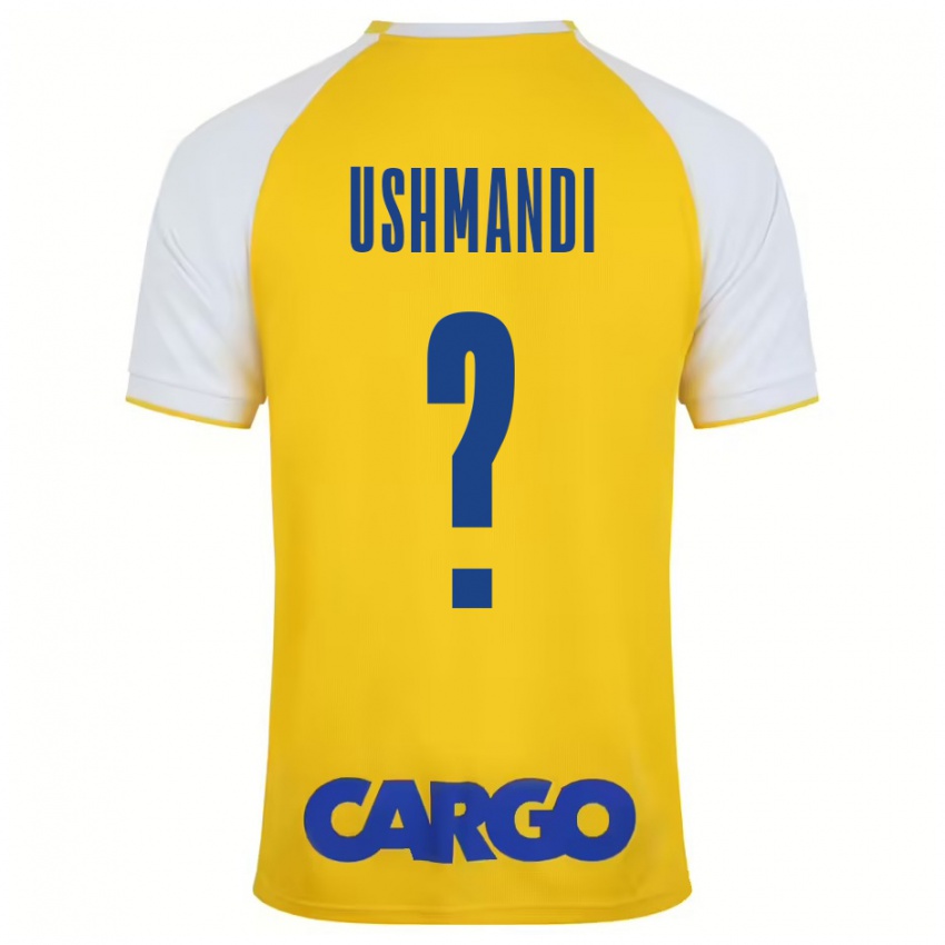 Criança Camisola Anar Ushmandi #0 Branco Amarelo Principal 2024/25 Camisa