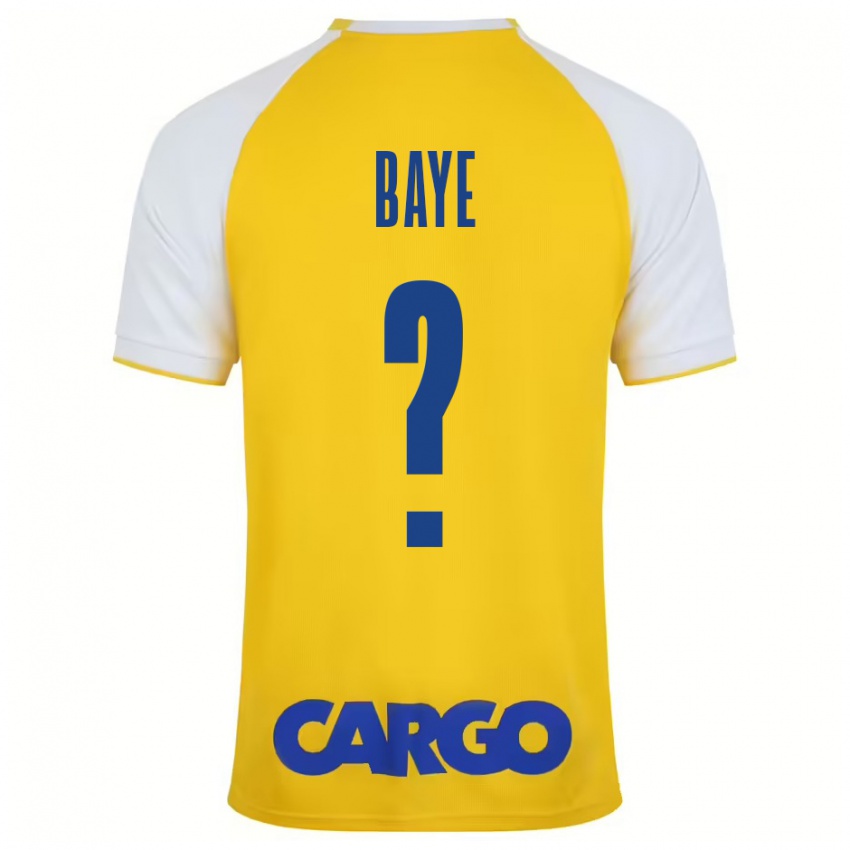 Criança Camisola Orel Baye #0 Branco Amarelo Principal 2024/25 Camisa