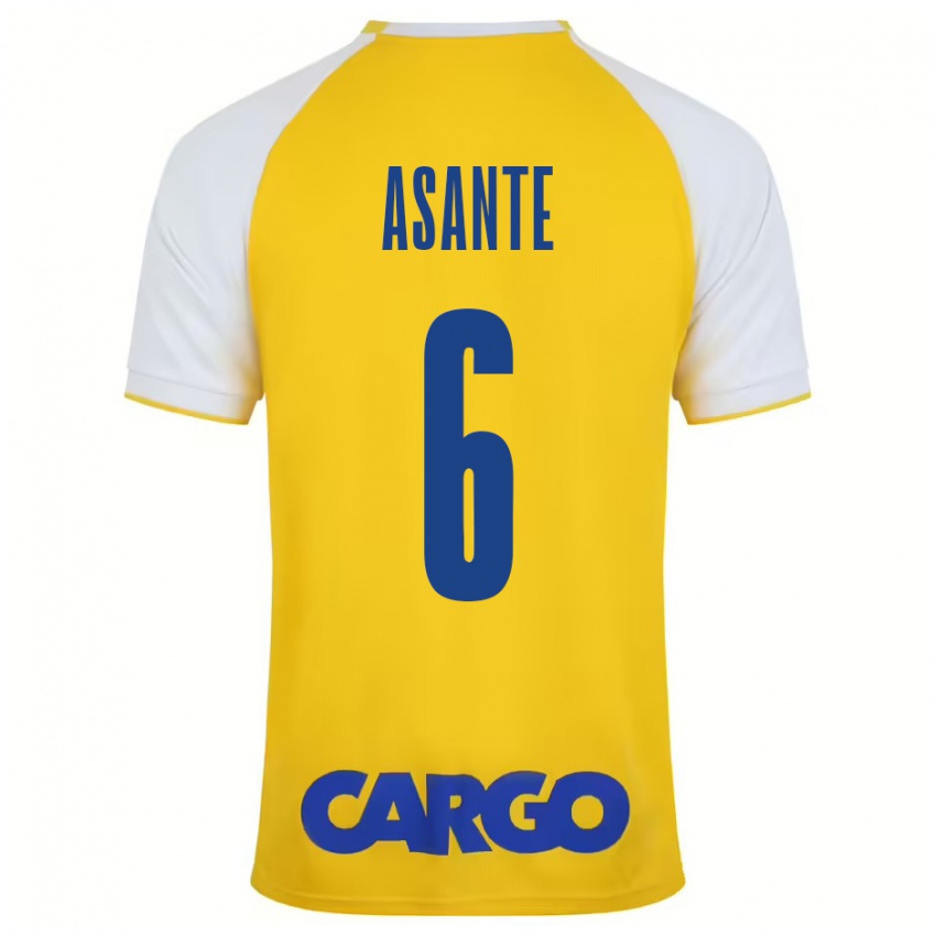 Criança Camisola Tyrese Asante #6 Branco Amarelo Principal 2024/25 Camisa