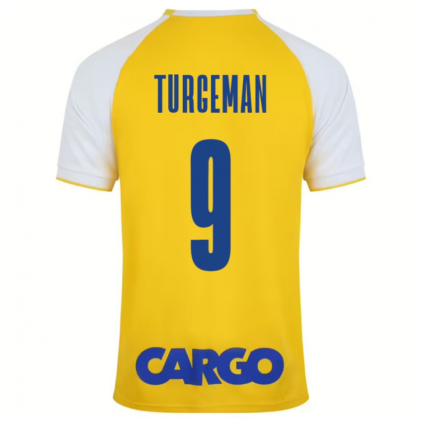 Criança Camisola Dor Turgeman #9 Branco Amarelo Principal 2024/25 Camisa