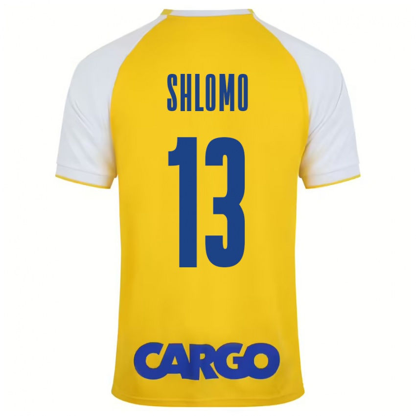 Criança Camisola Raz Shlomo #13 Branco Amarelo Principal 2024/25 Camisa