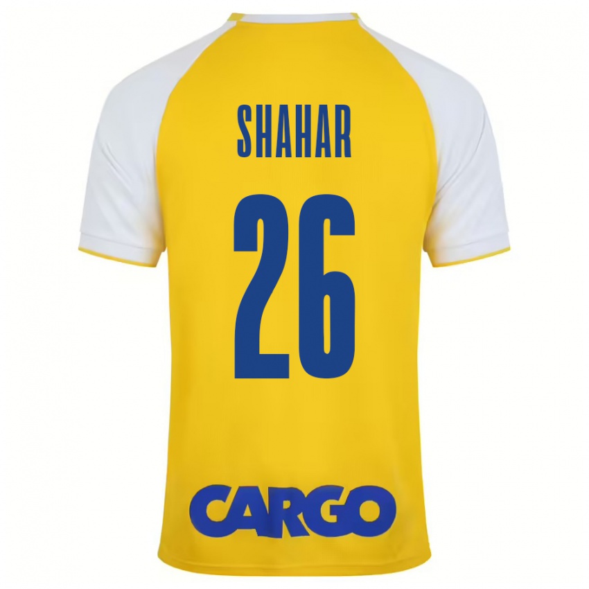 Criança Camisola Ido Shahar #26 Branco Amarelo Principal 2024/25 Camisa