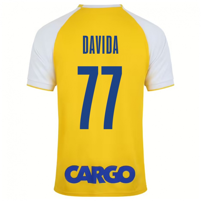 Criança Camisola Osher Davida #77 Branco Amarelo Principal 2024/25 Camisa