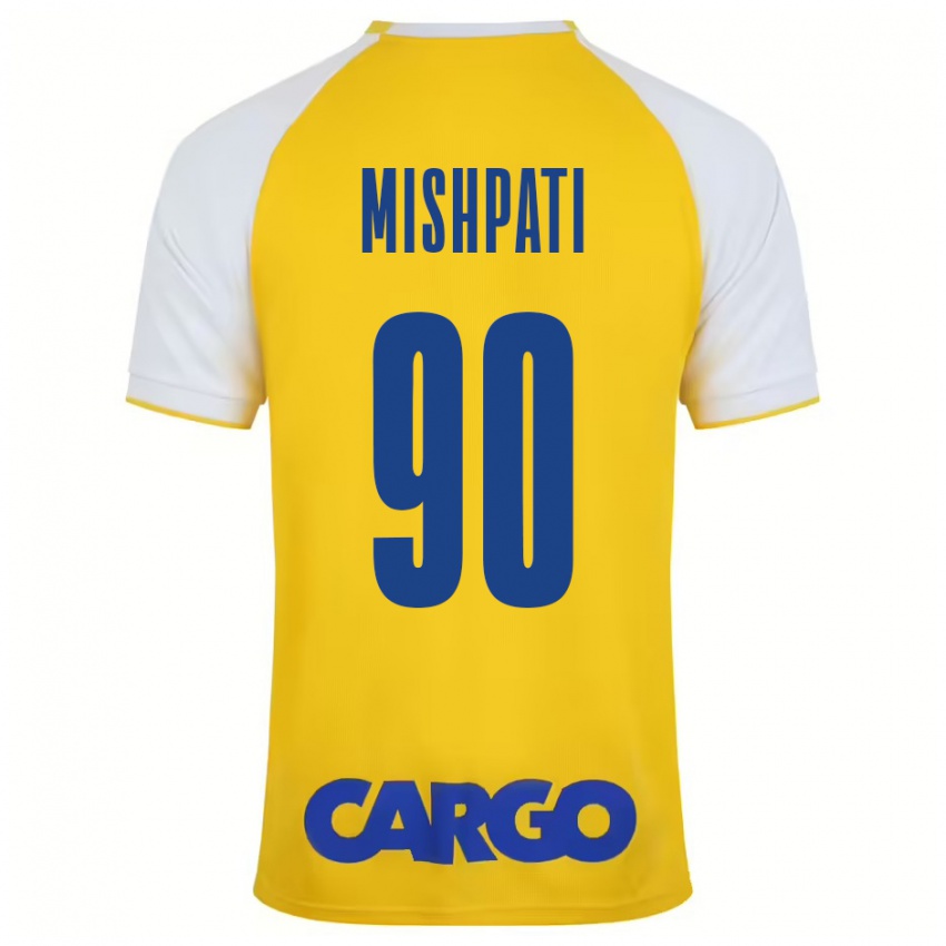 Criança Camisola Roi Mishpati #90 Branco Amarelo Principal 2024/25 Camisa