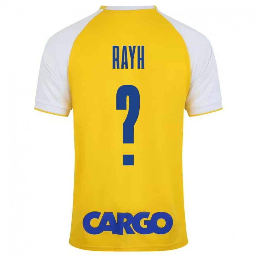 Criança Camisola Guy Rayh #0 Branco Amarelo Principal 2024/25 Camisa