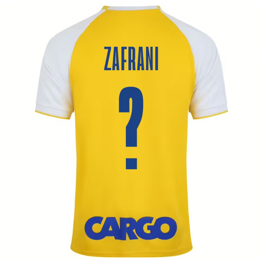 Criança Camisola Itay Zafrani #0 Branco Amarelo Principal 2024/25 Camisa