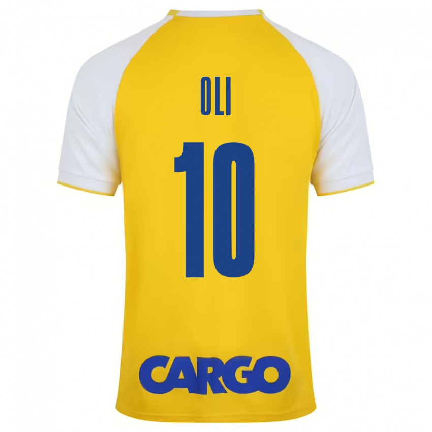 Criança Camisola Ido Oli #10 Branco Amarelo Principal 2024/25 Camisa