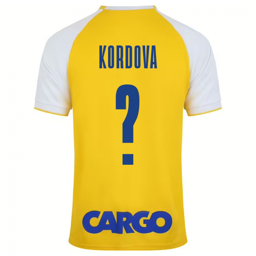 Criança Camisola Adir Kordova #0 Branco Amarelo Principal 2024/25 Camisa