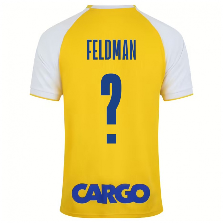 Criança Camisola Ron Feldman #0 Branco Amarelo Principal 2024/25 Camisa