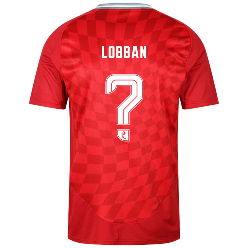 Criança Camisola Dylan Lobban #0 Vermelho Principal 2024/25 Camisa