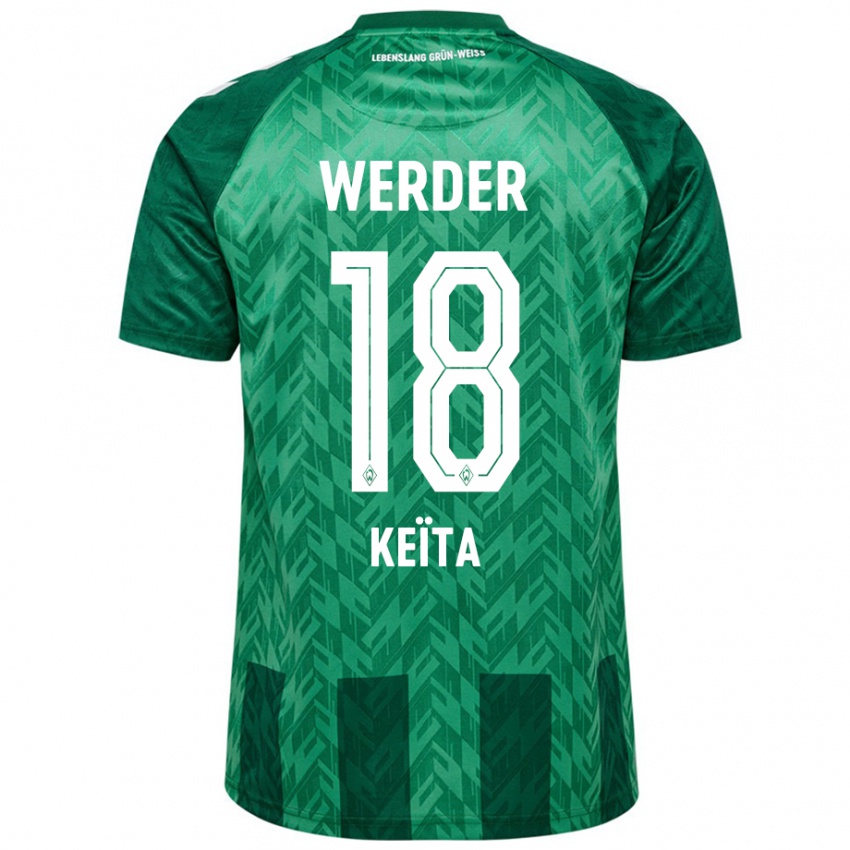 Criança Camisola Naby Keïta #18 Verde Principal 2024/25 Camisa