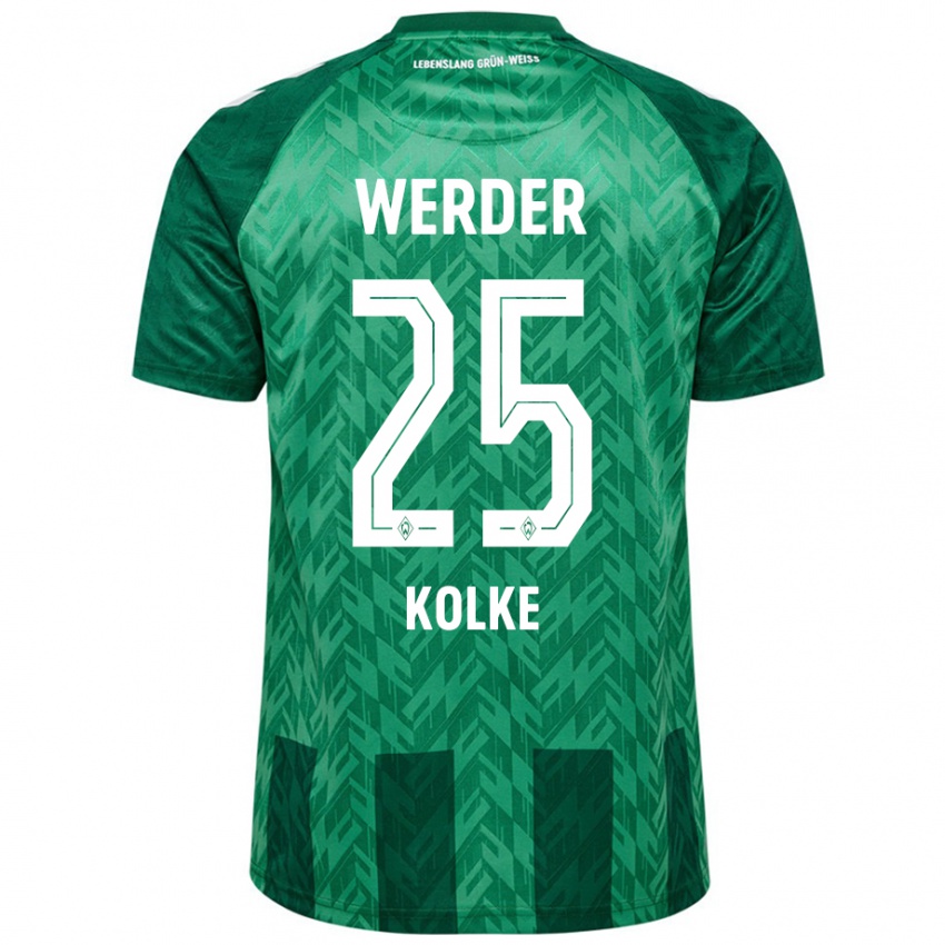 Criança Camisola Markus Kolke #25 Verde Principal 2024/25 Camisa