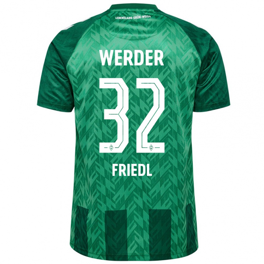 Criança Camisola Marco Friedl #32 Verde Principal 2024/25 Camisa