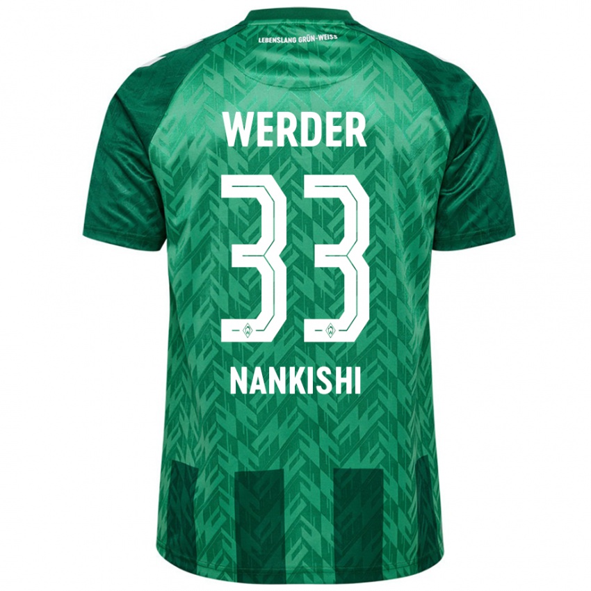 Criança Camisola Abdenego Nankishi #33 Verde Principal 2024/25 Camisa