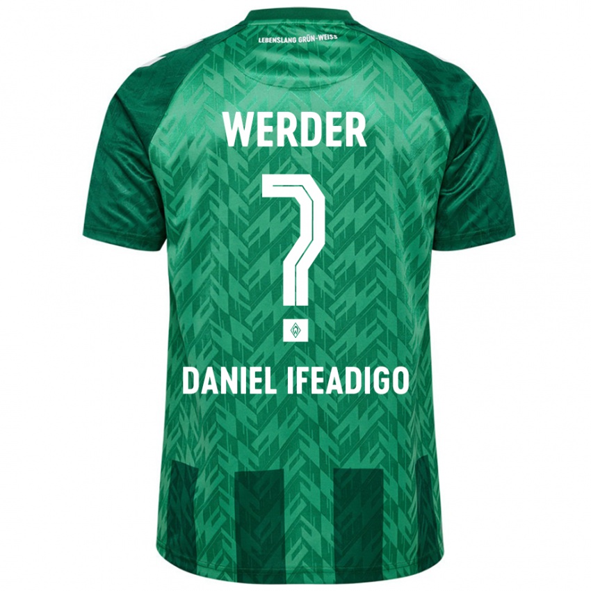 Criança Camisola Kamsiyonna Daniel Ifeadigo #0 Verde Principal 2024/25 Camisa